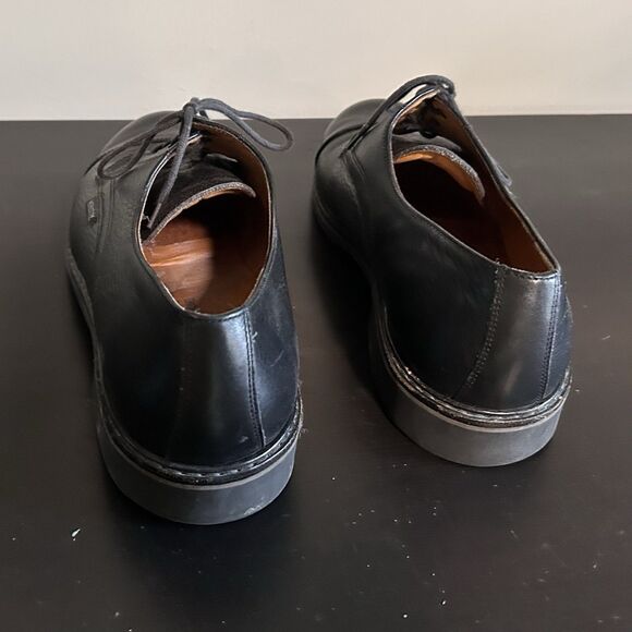 Mephisto Cap Toe Oxfords Mens 13 Black Leather Lace Up Dress Shoes France - Picture 6 of 9